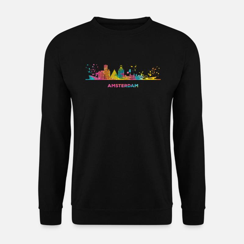 Amsterdam Skyline Amsterdam - Unisex Sweatshirt - black