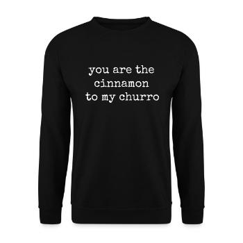 Churros Por Favor Vintage Mexican Churro - Unisex Sweatshirt - black - Front - Alina (178cm) & Michal (187cm)