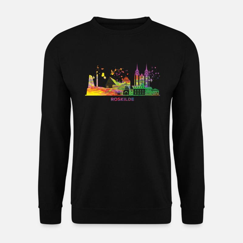 Roskilde Skyline Roskilde - Unisex Sweatshirt - black