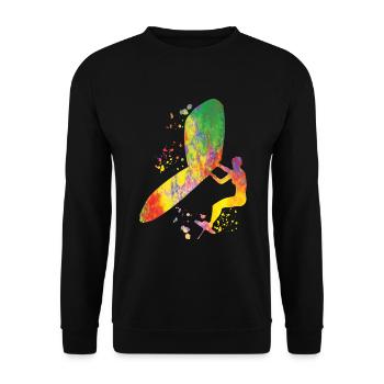 Wing Foil Wingsurfing Woman Foil Wing - Sweat-shirt Unisexe - noir - Devant - Alina (178cm) & Michal (187cm)