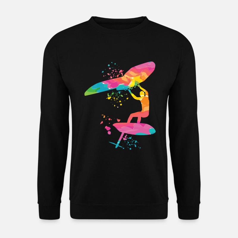 Wing Foil Wingsurfing Mann Foil Wing - Unisex Pullover - Schwarz