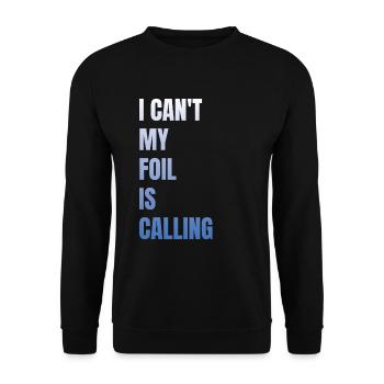 Wing Foil Wingsurfing Foil Wing - Unisex Sweatshirt - black - Front - Alina (178cm) & Michal (187cm)