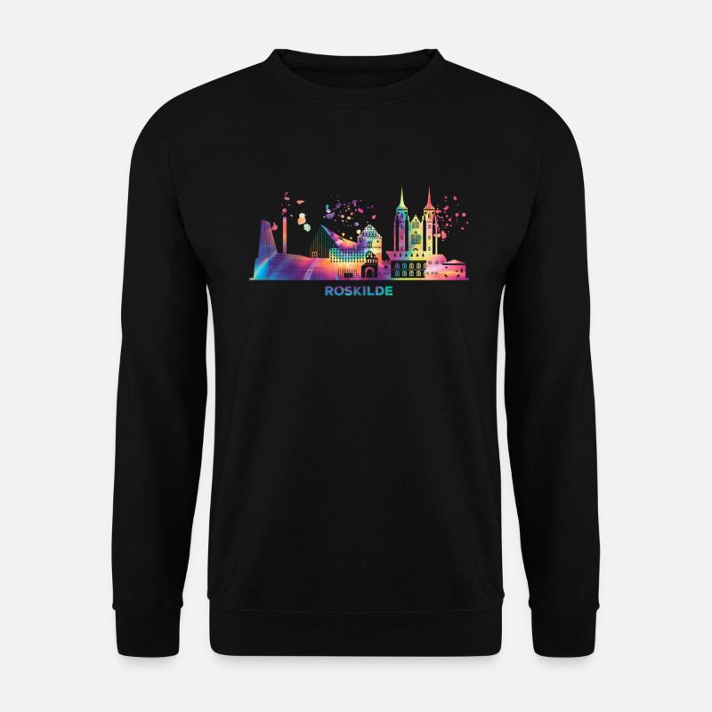 Roskilde Skyline Roskilde - Unisex Pullover - Schwarz