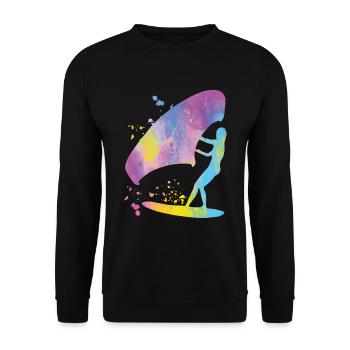 Wing Foil Wingsurfing Woman Foil Wing - Sweat-shirt Unisexe - noir - Devant - Alina (178cm) & Michal (187cm)
