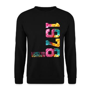 48TH BIRTHDAY LIMITED EDITION 1978 - Unisex Sweatshirt - black - Front - Alina (178cm) & Michal (187cm)