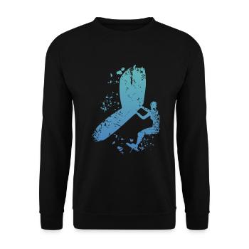 Wing Foil Wingsurfing Woman Foil Wing - Sweat-shirt Unisexe - noir - Devant - Alina (178cm) & Michal (187cm)