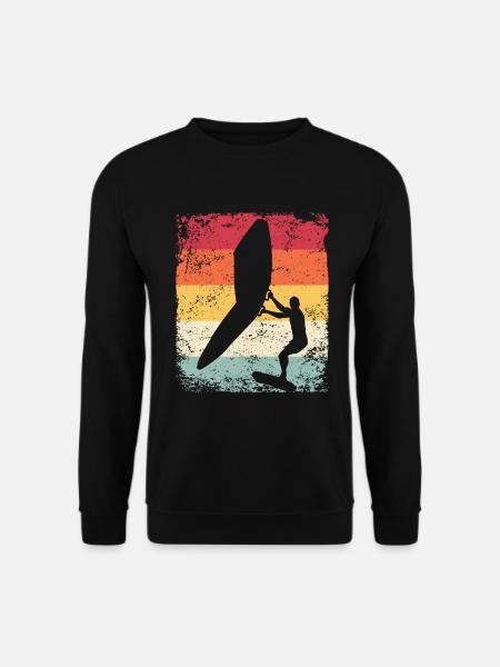 Wing Foil Wingsurf Retro Foil Wings - Sweat-shirt Unisexe - noir