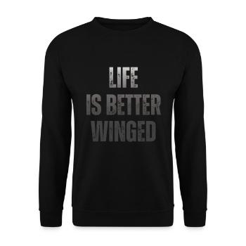 Wing Foil Wingsurf Foil Wing - Sweat-shirt Unisexe - noir - Devant - Alina (178cm) & Michal (187cm)