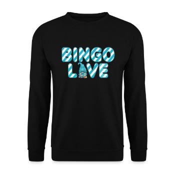 Bingo Love Women Men Funny Bingo - Unisex Sweatshirt - black - Front - Alina (178cm) & Michal (187cm)