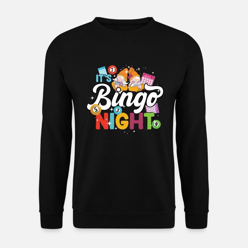 Es Ist Bingo-nacht Bingo - Unisex Pullover - Schwarz
