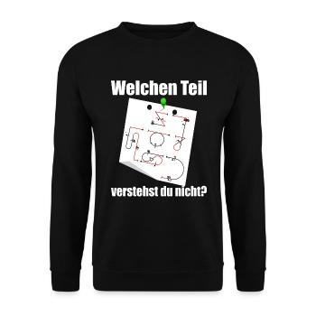 Kunstflug Aresti Figuren Rc Pilot - Unisex Pullover - Schwarz - Vorne - Alina (178cm) & Michal (187cm)