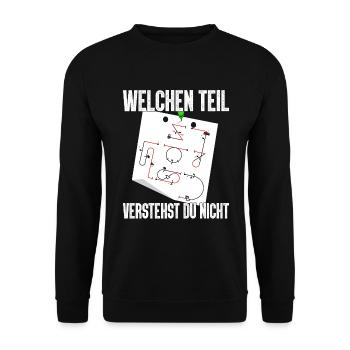 Kunstflug Aresti Figuren Rc Pilot - Unisex Pullover - Schwarz - Vorne - Alina (178cm) & Michal (187cm)