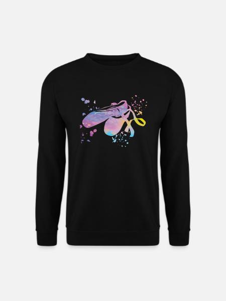 Ballettschuhe Tänzerin Frau Ballerina - Unisex Pullover - Schwarz