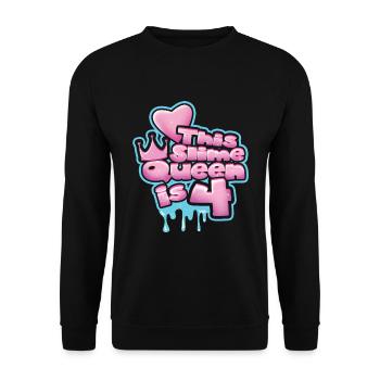 Kinder Slime Lover Kid Slime Mädchen Alter 4 Slime Art - Unisex Pullover - Schwarz - Vorne - Alina (178cm) & Michal (187cm)