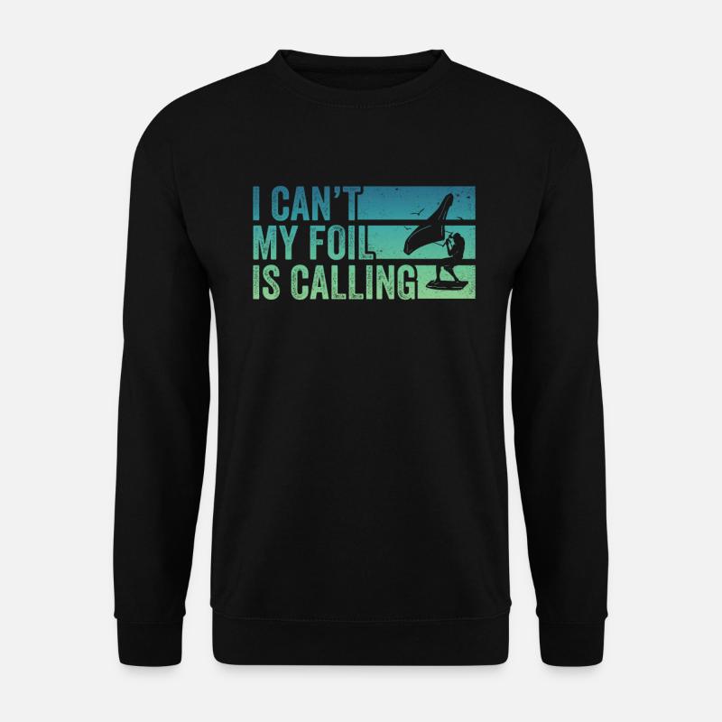Wing Foil Wingsurfing Foil Wing - Unisex Pullover - Schwarz