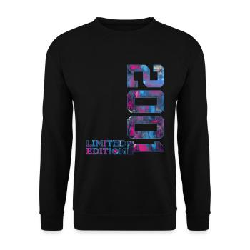 25TH BIRTHDAY 25 YEARS LIMITED EDITION 2001 - Unisex Sweatshirt - black - Front - Alina (178cm) & Michal (187cm)