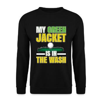 Funny Golf Club Golfer Golf Green Golfing - Unisex Sweatshirt - black - Front - Alina (178cm) & Michal (187cm)