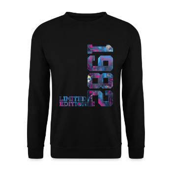44TH BIRTHDAY 44 YEARS LIMITED EDITION 1982 - Unisex Sweatshirt - black - Front - Alina (178cm) & Michal (187cm)