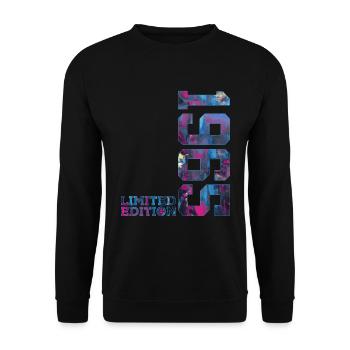 61ST BIRTHDAY 61 YEARS LIMITED EDITION 1965 - Unisex Sweatshirt - black - Front - Alina (178cm) & Michal (187cm)