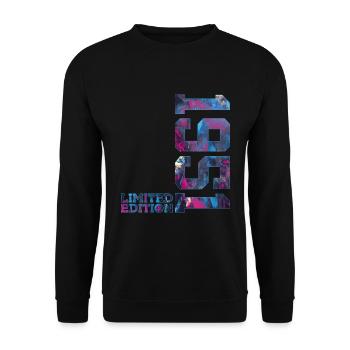 75TH BIRTHDAY 75TH ANNIVERSARY LIMITED EDITION 1951 - Unisex Sweatshirt - black - Front - Alina (178cm) & Michal (187cm)