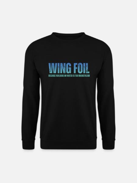 Wing Foil Wingsurf Retro Foil Wing - Sweat-shirt Unisexe - noir