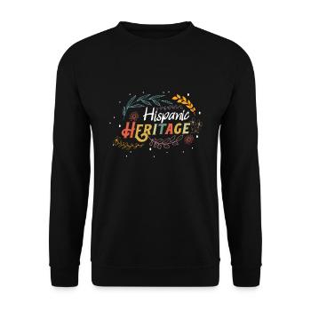 Retro Hispanic National Hispanic Erbe - Unisex Pullover - Schwarz - Vorne - Alina (178cm) & Michal (187cm)