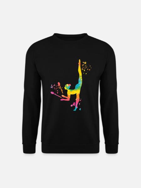 Gymnastin Mit Clubs Rhythmische Gymnastik - Unisex Pullover - Schwarz