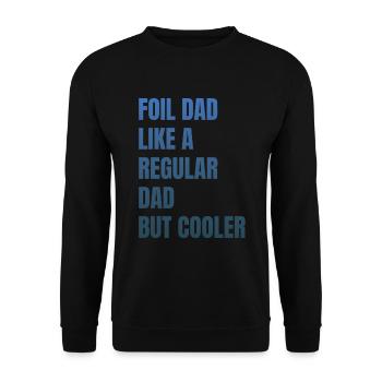 Foil Dad Wing Foil Wingsurfing Foil Wing - Unisex Sweatshirt - black - Front - Alina (178cm) & Michal (187cm)