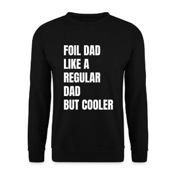 Foil Dad Wing Foil Wingsurfing Foil Wing - Unisex Sweatshirt - black - Front - Alina (178cm) & Michal (187cm)