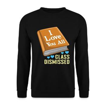 Book Happy Summer Day Of School Class Love - Unisex Sweatshirt - black - Front - Alina (178cm) & Michal (187cm)
