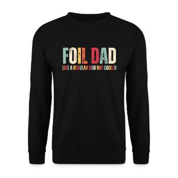 Foil Dad Wing Foil Wingsurfing Foil Wing - Unisex Sweatshirt - black - Front - Alina (178cm) & Michal (187cm)