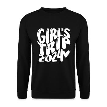 Week-end des filles Voyage Femmes Filles 2024 - Sweat-shirt Unisexe - noir - Devant - Alina (178cm) & Michal (187cm)
