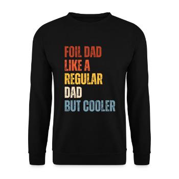 Foil Dad Wing Foil Wingsurfing Foil Wing - Unisex Sweatshirt - black - Front - Alina (178cm) & Michal (187cm)