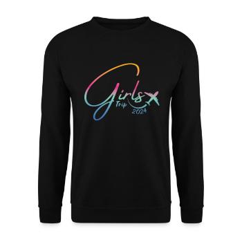 Week-end des filles Voyage Femmes Filles 2024 - Sweat-shirt Unisexe - noir - Devant - Alina (178cm) & Michal (187cm)