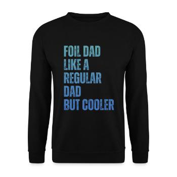 Foil Dad Wing Foil Wingsurfing Foil Wing - Unisex Sweatshirt - black - Front - Alina (178cm) & Michal (187cm)