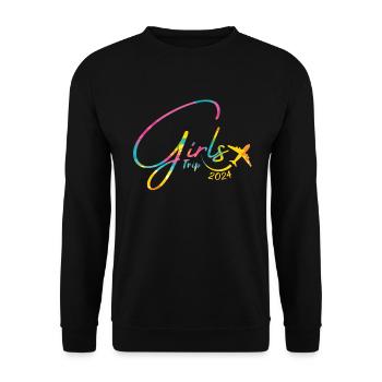 Week-end des filles Voyage Femmes Filles 2024 - Sweat-shirt Unisexe - noir - Devant - Alina (178cm) & Michal (187cm)