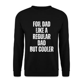 Foil Dad Wing Foil Wingsurfing Foil Wing - Unisex Sweatshirt - black - Front - Alina (178cm) & Michal (187cm)