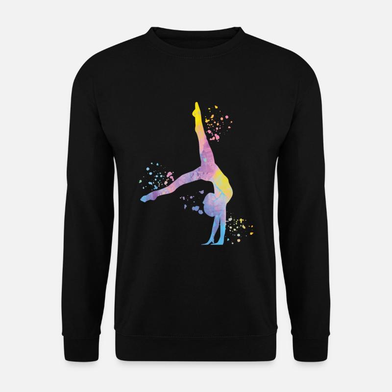 Gymnastin Mit Keulen Rhythmische Sportgymnastik - Unisex Pullover - Schwarz