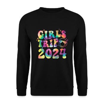 Week-end des filles Voyage Femmes Filles 2024 - Sweat-shirt Unisexe - noir - Devant - Alina (178cm) & Michal (187cm)