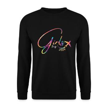 Week-end des filles Voyage Femmes Filles 2024 - Sweat-shirt Unisexe - noir - Devant - Alina (178cm) & Michal (187cm)