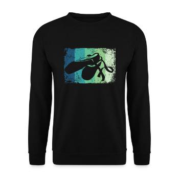 Ballettschuhe Vintage Frau Ballerina - Unisex Pullover - Schwarz - Vorne - Alina (178cm) & Michal (187cm)