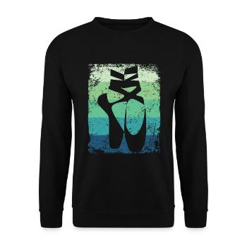 Ballettschuhe Vintage Frau Ballerina - Unisex Pullover - Schwarz - Vorne - Alina (178cm) & Michal (187cm)