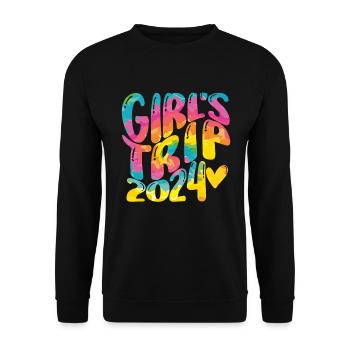 Week-end des filles Voyage Femmes Filles 2024 - Sweat-shirt Unisexe - noir - Devant - Alina (178cm) & Michal (187cm)