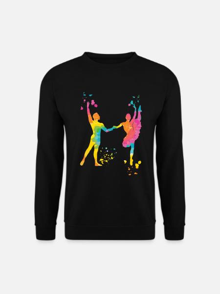 Ballett Tanz Paar Frau Ballerina - Unisex Pullover - Schwarz
