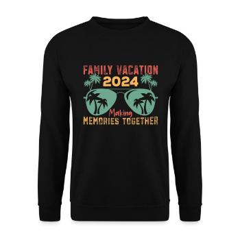 Vacances d’été Vacances en famille - Sweat-shirt Unisexe - noir - Devant - Alina (178cm) & Michal (187cm)