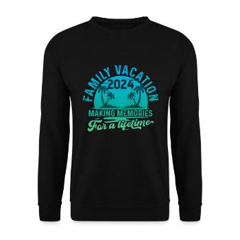 Vacances d’été en famille 2024 - Sweat-shirt Unisexe - noir - Devant - Alina (178cm) & Michal (187cm)