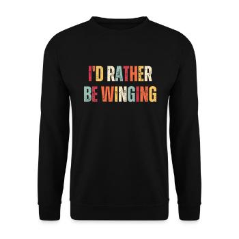 Je préfère faire du wingsurf - Sweat-shirt Unisexe - noir - Devant - Alina (178cm) & Michal (187cm)