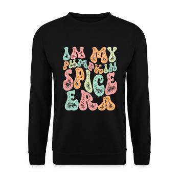 Groovy à l’époque de mes épices à la citrouille - Sweat-shirt Unisexe - noir - Devant - Alina (178cm) & Michal (187cm)