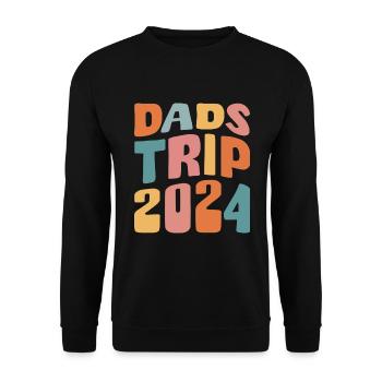 Dads Trip 2024 - Unisex Pullover - Schwarz - Vorne - Alina (178cm) & Michal (187cm)