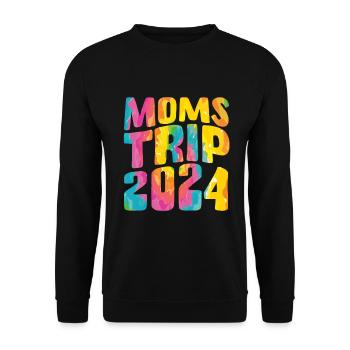 Moms Trip 2024 - Unisex Pullover - Schwarz - Vorne - Alina (178cm) & Michal (187cm)